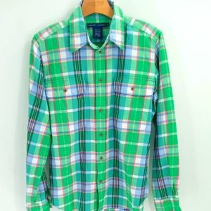 Polo Ralph Lauren Kids Plaid Flannel Button-Down Shirt